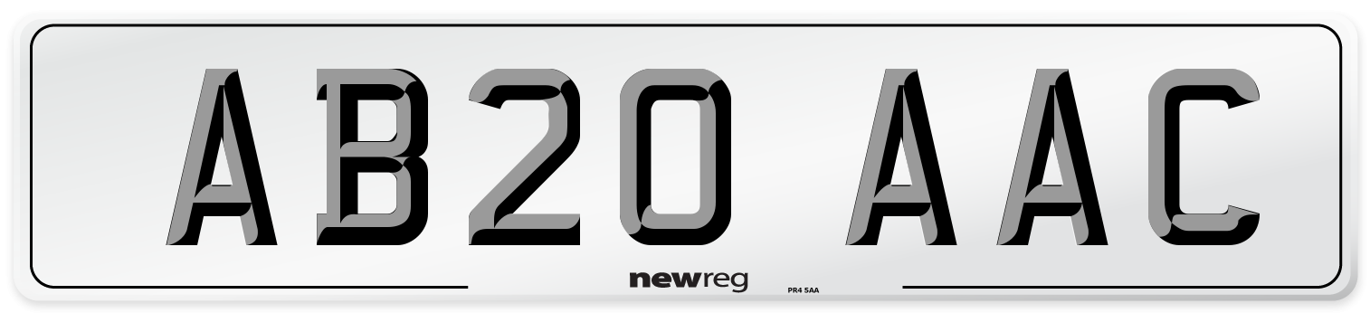 AB20 AAC Number Plate from New Reg
